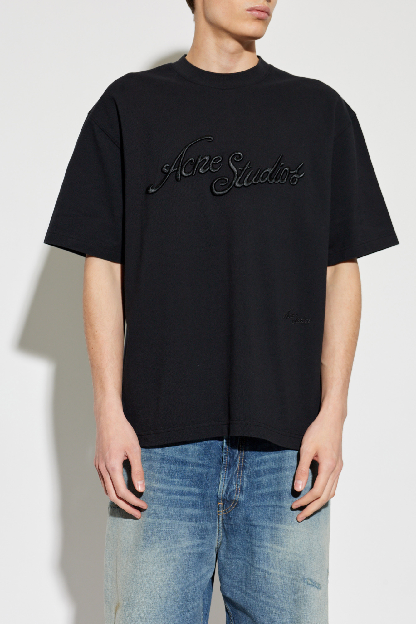 Acne Studios T-shirt with embroidered logo | Men's | Vitkac